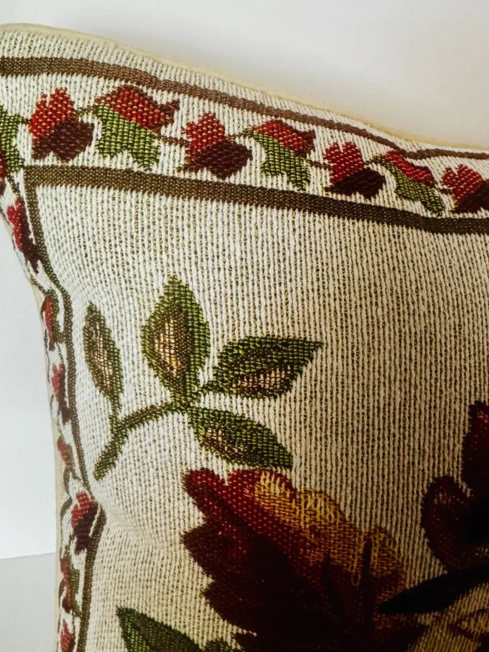 Turkey Gobble Gobble Woven Tapestry Throw Pillow 16x16